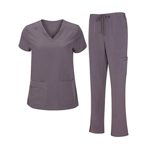 VENTE CHAUDE Scrubs ensembles uniforme hôpital vêtements médicaux design à la mode style sportif pour les femmes très absorber l'humidité - Product Image 2