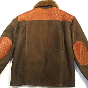 Genuine <b>Men's</b> Leather <b>Shearling</b> Winter <b>Jacket</b> Premium Fur Aviator Coat Luxury Warm Biker Fashion Durable Outerwear Style - Product Image 4