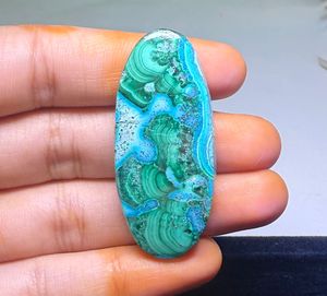 Crisocola Natural al por Mayor, Gema de Malaquita de Alta Calidad, Corte Ovalado para Joyería, Verde, Tamaños Variados - Product Image 2