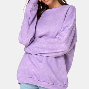Sudadera de Invierno para Mujer, Estilo Punk, Casual, Tie Dye, Lavado Ácido, 100% Algodón, con Logotipo Frontal, Venta al Por Mayor, Fabricación Personalizada OEM - Product Image 3
