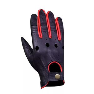 Guantes de Cuero Retro Azules Tejidos hasta la Muñeca, Térmicos, Transpirables, Ecológicos, para Uso Diario en las Cuatro Estaciones, Estilo Sencillo, para Ciclismo - Product Image 6