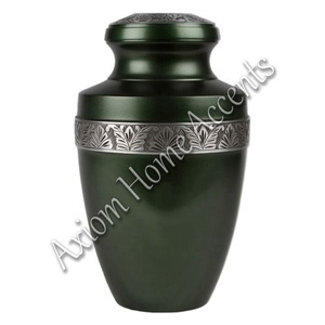 Urna de cremación de aluminio moderna con hermosos grabados Recuerdo conmemorativo perfecto de Axiom Home Accents - Product Image 5