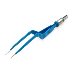 Pinces électrochirurgicales angulaires McPherson BIPOLAR, manche plat isolé, tige en acier inoxydable, manuel, 0,50 mm de large, antiadhésives, haute performance - Product Image 6