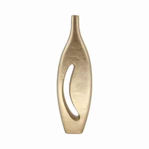 Jarrón de Metal de Lujo para Mesa de Boda, Estilo Art Deco, Hecho a Mano, Resistente al Óxido, en Color Dorado, de Latón, para Flores, Centro de Mesa, Gran Venta - Product Image 1