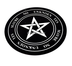 Tableau de pendule de radiesthésie imprimé noir avec semaine | Tableau de pendule radiesthésie Divination | Planche de divination en bois pour l'artisanat de sorcière - Product Image 5