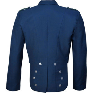 Traje de Kilt Azul Estilo Príncipe Charlie con Chaleco para Bodas y Fiestas, Disfraz Escocés para Hombre 2026 - Product Image 2