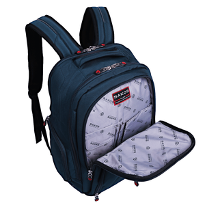 Sac à dos pour ordinateur portable SAKOS, design personnalisé, en PU, antivol, antichoc, imperméable, avec port USB, fermeture éclair, unisexe, mousse - Product Image 6