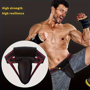 <b>Red</b> Soft Lightweight Contoured Groin Protection <b>Belt</b> for Men Adjustable Sports Waist Support All Seasons Polyester Cotton - Product Image 6