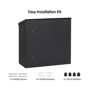 Vente en gros de boîte aux lettres murale suspendue en extérieur style moderne décoration en acier galvanisé résistant aux intempéries durable serrure à tediton OEM ODM - Product Image 4