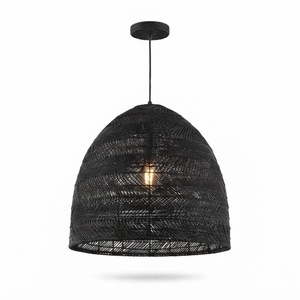 Abat-jour en rotin moderne, couverture de lampe suspendue tissée naturelle, éclairage décoratif fait main, fabricant en gros - Product Image 1