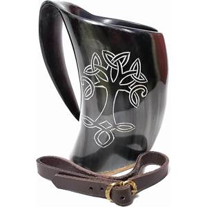 Taza de Cuerno Africana de Lujo para Café, Té, Vino, Cerveza, Diseño Animal Tallado a Mano para Fiestas - Product Image 3