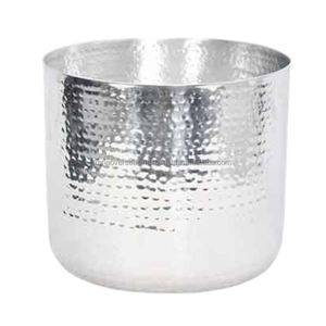 Pot de plante en métal le plus vendu en gros avec un design martelé utilisé pour la décoration intérieure et extérieure à un prix raisonnable - Product Image 4