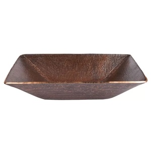 Nuevo Lavabo Cuadrado de Cobre Puro de Alta Calidad para Cocina y Baño, Lavabo con Forma Personalizada para Hogar y Restaurante - Product Image 1