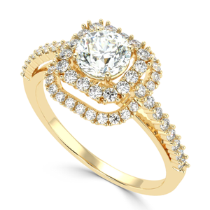 AJRETAIL แหวนทองคำแท้ 14K สำหรับผู้หญิงสไตล์วินเทจ ขนาด 5 - Product Image 5