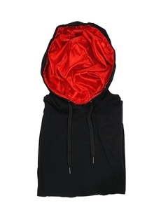 Vente en gros XS-6XL 100% sweat à capuche en molleton de coton doublé de soie impression 3D gaufrée anti-rétrécissement vêtements teints de couleur contrastée avec capuche - Product Image 1