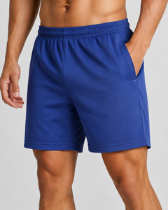 Shorts de musculation pour hommes, écologiques, avec logo sur le devant, entrejambe de 3 pouces, taille élastique, séchage rapide, shorts de fitness - Product Image 1
