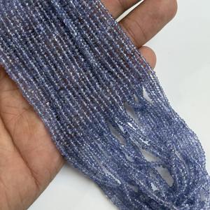 Collier multi-brins de perles facettées en tanzanite naturelle, perles de tanzanite en gros, bleu violet, pour la fabrication de bijoux - Product Image 5