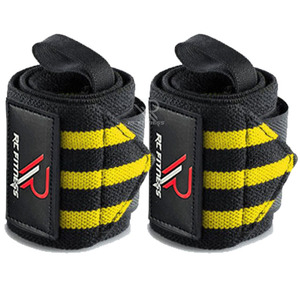 ผ้าพันข้อมือยกน้ำหนักพรีเมียม คอตตอน ทนทาน พร้อมแถบตีนตุ๊กแก - Product Image 1