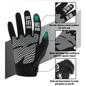 Wholesale Full Finger Motorbike Riding <b>Gloves</b> <b>Touch</b> <b>Screen</b> Breathable Sweat Wicking Hand Protective Gear Motorbike <b>Gloves</b> - Product Image 5