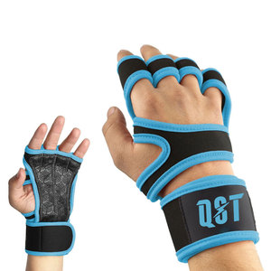 Gants de fitness pour la musculation, le cross-training, les entraînements, respirants, en néoprène, demi-doigts, unisexes, avec support de poignet, pour le cyclisme en extérieur - Product Image 1