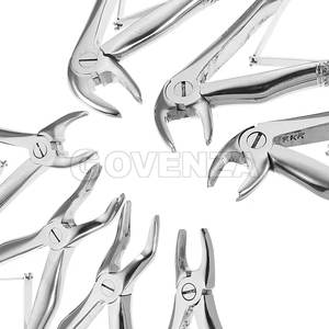 Juego de Fórceps Profesionales para Extracción Dental de Acero Inoxidable con Puntas Chapadas en Oro para Extracción Quirúrgica de Dientes - Product Image 6