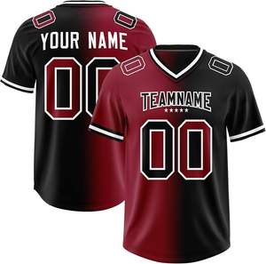 เสื้อฟุตบอลอเมริกันสำหรับผู้ใหญ่แบบขายส่ง OEM ผ้าโพลีเอสเตอร์ 100% ป้องกันรังสียูวี ระบายอากาศได้ดี ดีไซน์ล่าสุด คุณภาพดั้งเดิม - Product Image 2