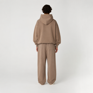 ONETEN APPARELS Conjunto de Sudadera con Capucha Oversize para Hombre, Color Sólido, Ajuste Holgado, Chándal Casual con Bolsillo Canguro y Pantalones de Pierna Ancha 100% Algodón - Product Image 3