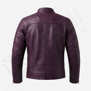 Chaqueta de Motociclista de Cuero Genuino para Hombre de la Mejor Calidad, Nueva Colección de Invierno, Chaquetas de Motocicleta con Protecciones Desmontables Personalizadas - Product Image 2
