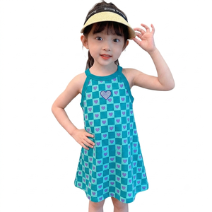 Vestido Camisero Liso Dulce de Verano 2025 para Niñas, Falda de Princesa de Seda Helada hasta el Tobillo para Niñas, Ropa de Venta Caliente al por Mayor - Product Image 2