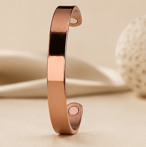 Bracelet de thérapie en cuivre magnétique élégant de qualité supérieure, fait main, gaufré, bijou de mode de luxe - Product Image 3