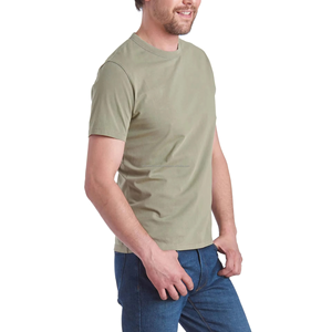 Venta al por mayor personalizado 100% algodón/bambú/fibra hombres camisetas lisas estilos casuales su marca logotipo sublimación impresión hombres camiseta - Product Image 4