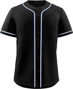Nueva Camiseta de Béisbol Casual para Hombre, Transpirable, de Manga Corta, Uniforme Deportivo para Equipo, con Estampado por Transferencia de Calor, Conjuntos Lisos - Product Image 1