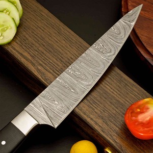 Coltello da Chef Artigianale in Acciaio Damasco Viking Art FH-196 con Manico in Micarta, Stile Industriale Ambidestro, Lama 8-9.9 pollici, Eco-Friendly - Product Image 2