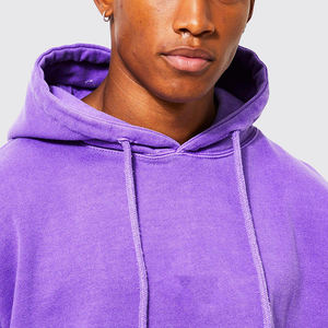Service OEM : Sweat-shirts à capuche délavés à l'acide pour hommes, modèles basiques en coton mélangé, personnalisables avec logo, vente en gros - Product Image 5