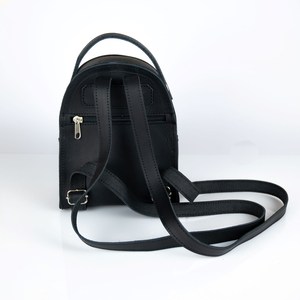 Custom Genuine Leather Mini <b>Backpack</b> Supplier OEM <b>Small</b> Vintage Real Leather <b>Women</b> Travel Other <b>Backpacks</b> Handbag LSBP-0023 - Product Image 2