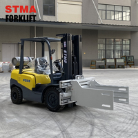 STMA EPA Motor Mini 3-Tonnen Gas/LPG Kran Gabelstapler Propan 3000kg mit Ballenklammer-Aufsatz in US Carretlla Elevadora