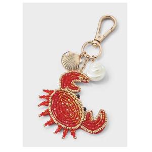 Lobster Shape Glass Beads Bag Charms Keychain <b>Cute</b> Beaded Bag Charms for Tote Bag Accessories Handbags <b>Purse</b> Charm Gifts - Product Image 5