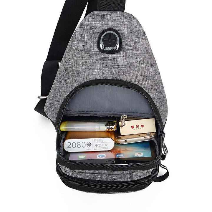 Men's and Women's Cross Body Shoulder Backpack Chest Fanny Pack for Travel and Sports Durable Equipment Bag
