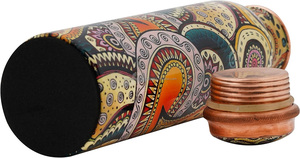 Elegante Botella de Cobre Puro con Tapa de Gran Capacidad para Beber Agua, Multiusos, para Oficina, Camping y Actividades al Aire Libre - Product Image 5