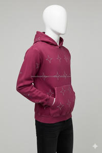 Sudadera con Capucha y Cremallera Personalizable con Pedrería, Impresión Digital, Transpirable para Hombre, Precio Directo de Fábrica al por Mayor - Product Image 5