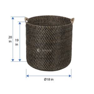 Cesta de Mimbre de Ratán de Primera Calidad, Solución de Almacenamiento y Decoración Tejida a Mano Natural de Vietnam, Venta al por Mayor - Product Image 2