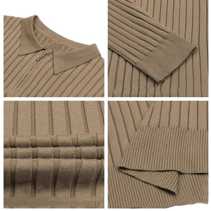 Chemise polo pour homme de haute qualité, 100% coton, manches courtes, personnalisable, chemise polo pour homme à manches longues, couleur unie, décontractée - Product Image 4