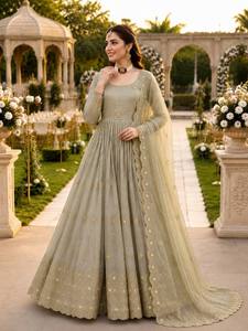Hermoso Vestido de Fiesta para Mujer con Elegante Dupatta - Product Image 3