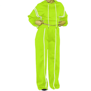 Conjuntos Deportivos de Alta Calidad para Mujer, Ropa Deportiva de Calle 100% Algodón, Ropa Deportiva Personalizada para Mujer - Product Image 5