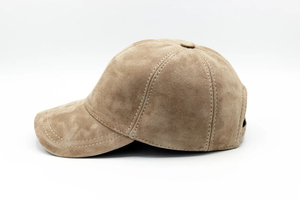 Unisex Adjustable 6-Panel Breathable <b>Waterproof</b> Suede Leather Baseball <b>Cap</b> Stylish Classic Sporty for Men Women - Product Image 3