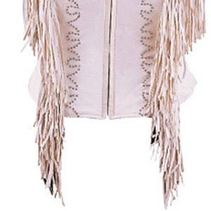 Women <b>Suede</b> Western <b>Fringe</b> Vest Cowboy Sleeveless <b>Jacket</b> Leather Tassel Biker Festival Rodeo Fashion Wear Premium OEM - Product Image 5