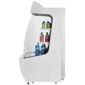 Espositore Refrigerato a 2 Livelli per Cucina Commerciale con LED e Barriera d'Aria - Ideale per Negozi e Asporto - Product Image 3