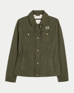 Veste en twill pour femmes grandes tailles, manches longues, coton respirant de haute qualité, vêtements d'extérieur décontractés pour femmes en hiver - Product Image 6