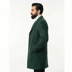 Abrigo de Cuero para Hombre al por Mayor, Estilo Gabardina, Chaqueta de Invierno Personalizada con Estampado, Ropa de Oficina Elegante de Primera Calidad - Product Image 4