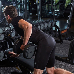 Shorts de sport et de course pour hommes grandes tailles, amincissants, à compression, pour la gym et le fitness, motif uni, vente en gros - Product Image 5